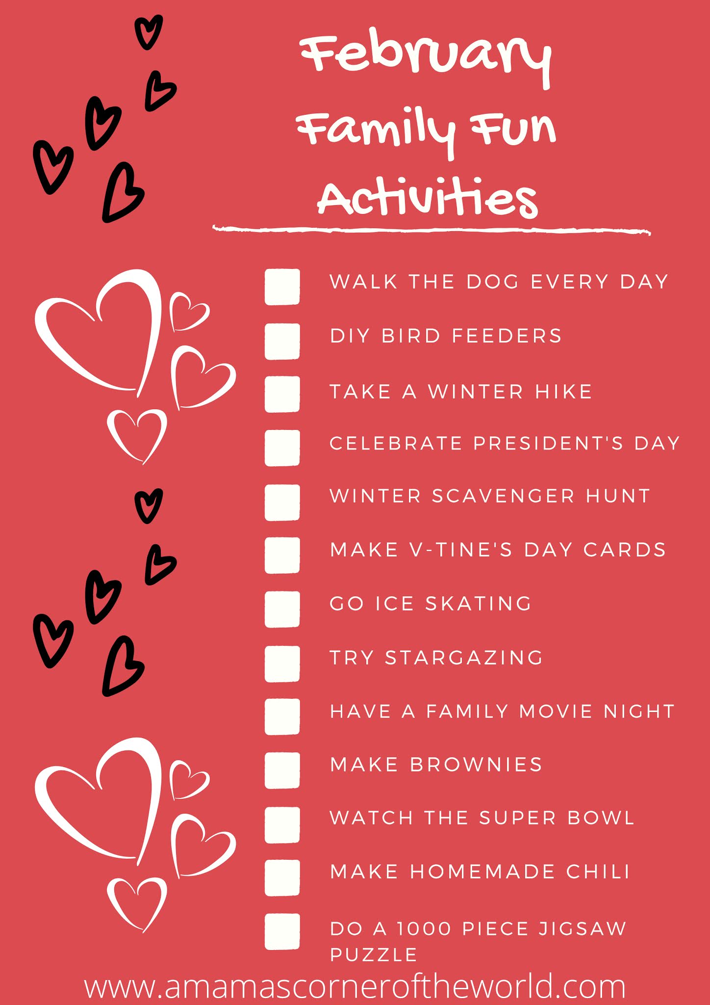 February Bucket List 13 Family Fun Activities to Do in February
