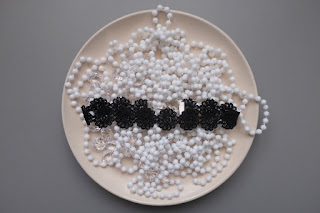koronkowy choker diy