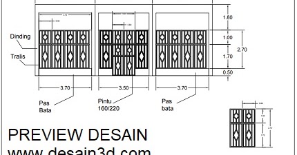  Gambar  detail pintu jendela  teralis mushola JASA DESAIN 