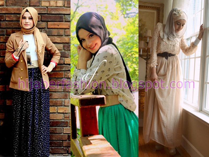 Ide Gaya Busana Vintage Wanita Muslimah Terbaru 2014 