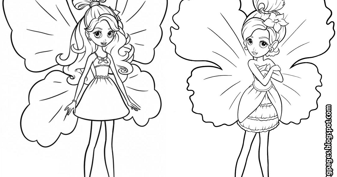 gambar mewarnai baju barbie 