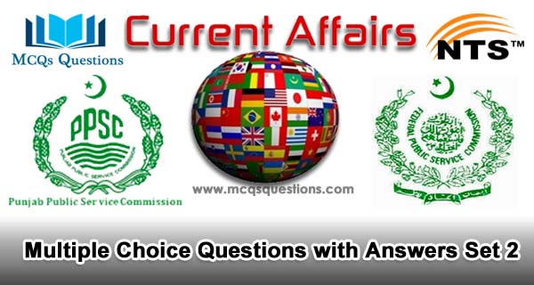 Current Affairs MCQs Set 2