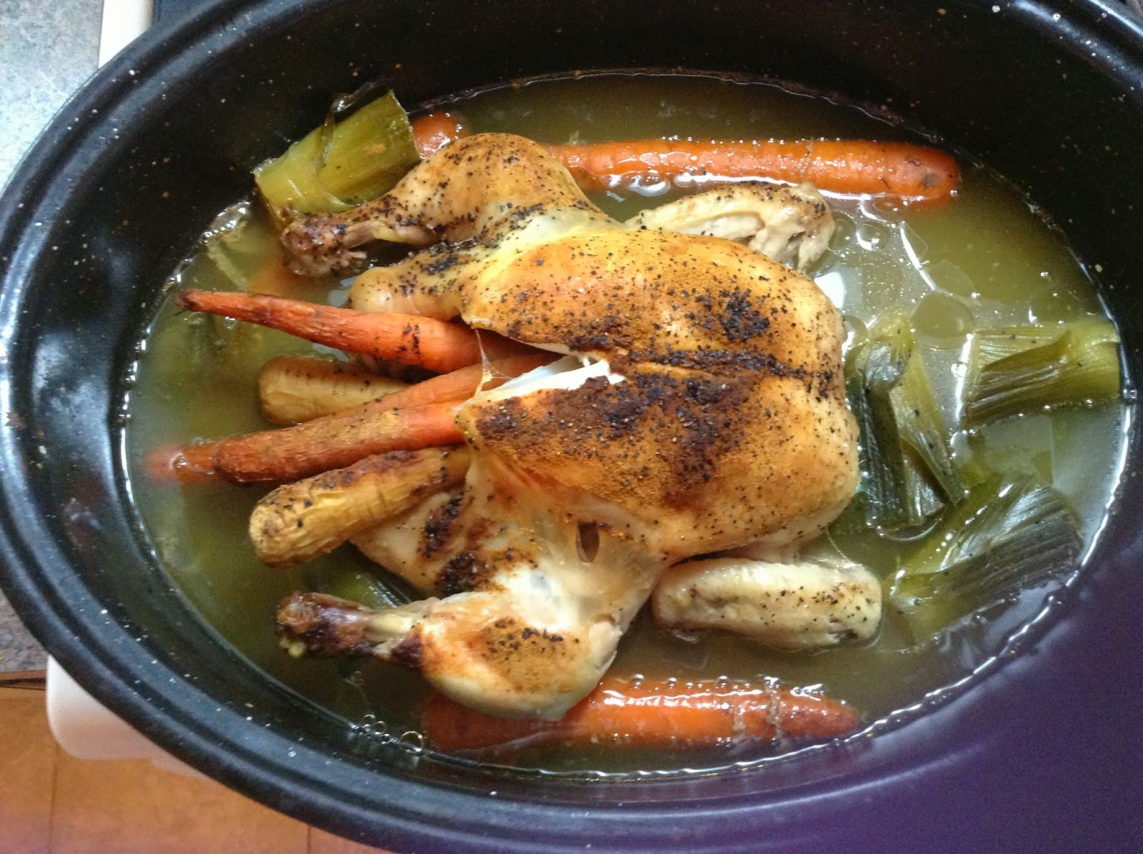 La cuisine de Sophie au Printemps Poulet entier pour bouillon