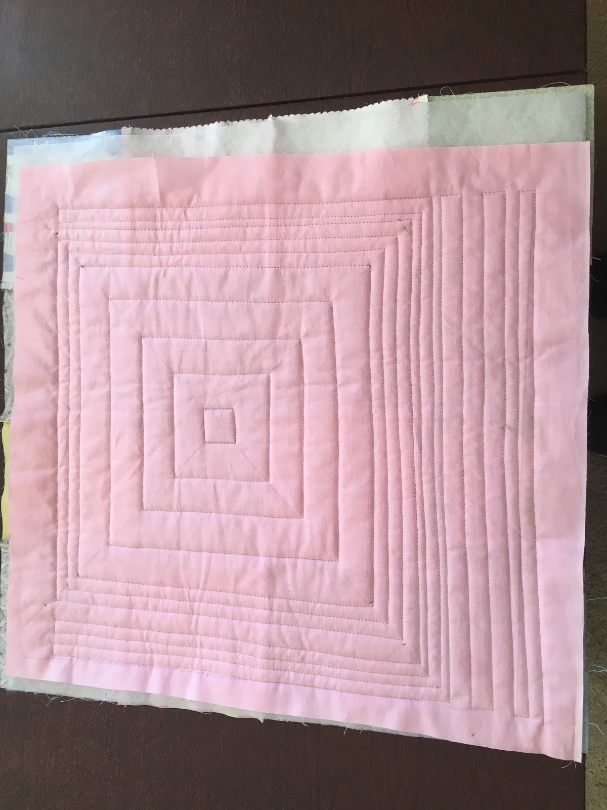 QuiltQuest Leah Day's Explore Walking Foot Quilting Concentric Squares