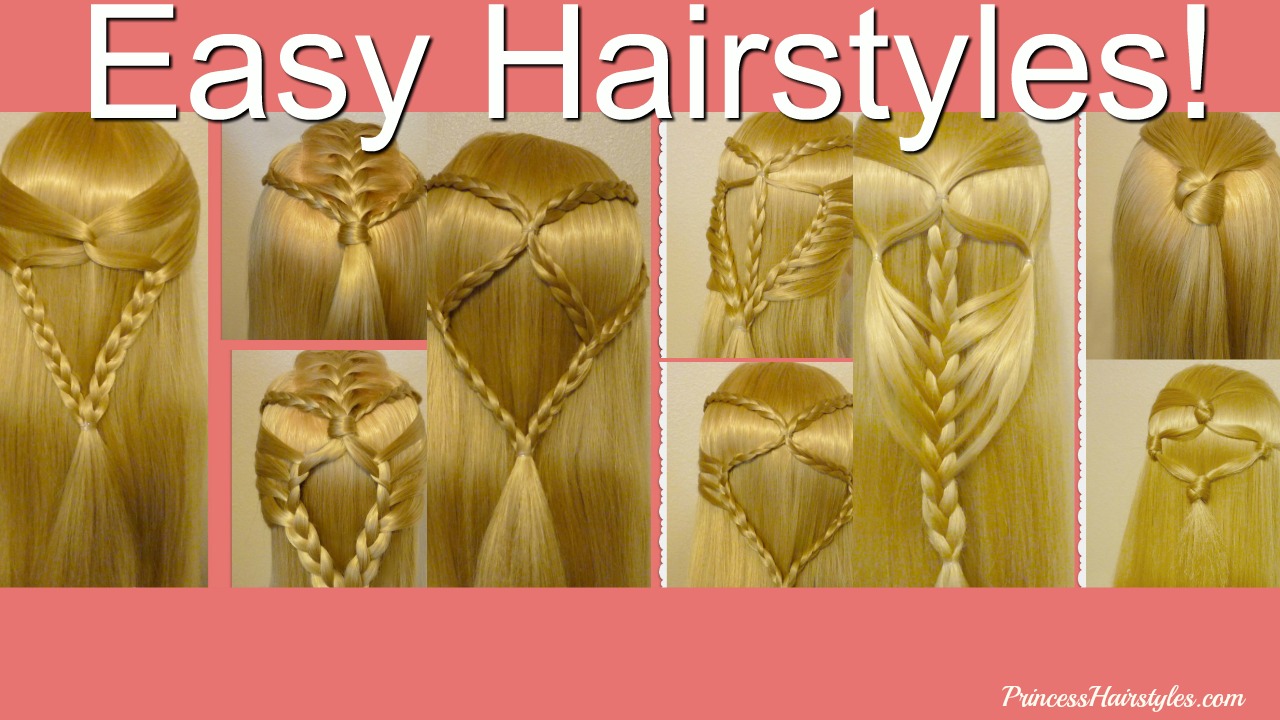 Hairstyle Tutorial for Girls / 9 Easy and Fast Hairstyles for