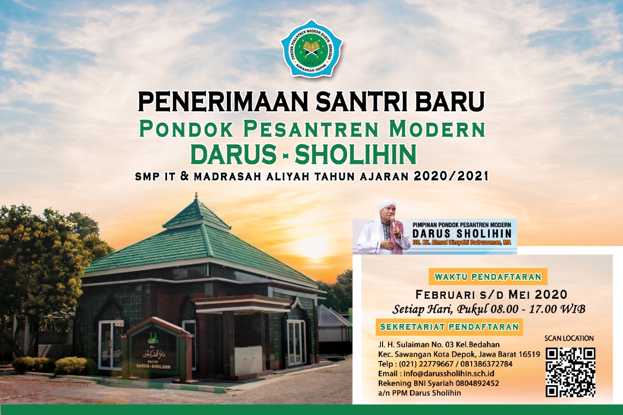 Pendaftaran Pondok Pesantren Modern Darus Sholihin