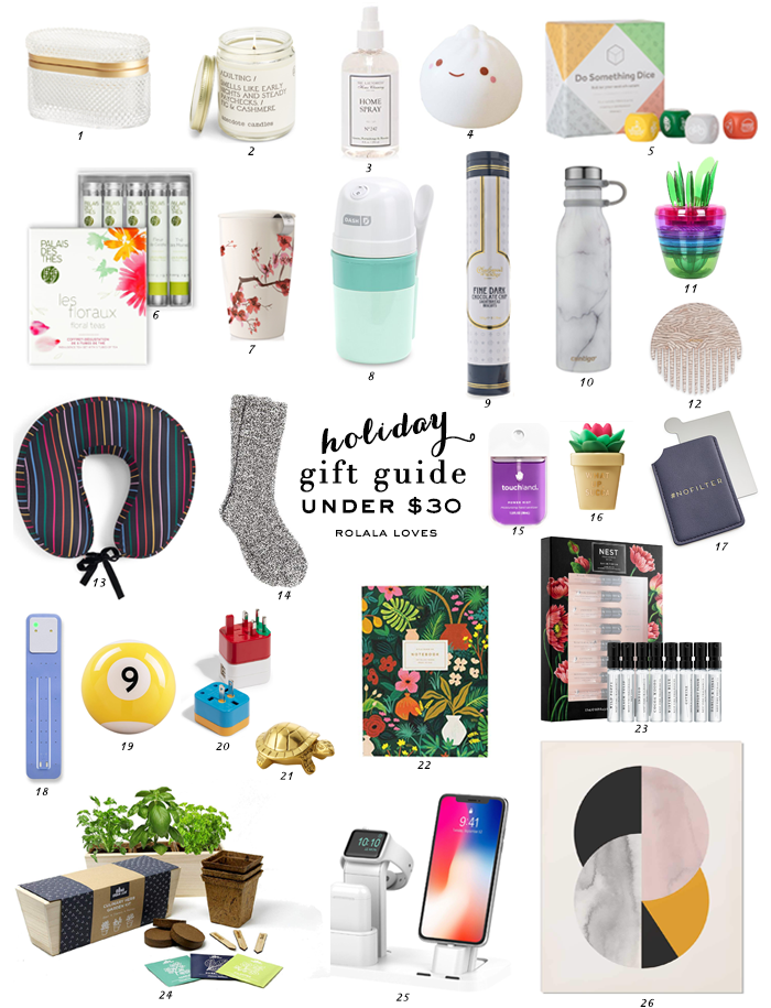 Holiday Gift Guide no. 1 - Gifts For Her Under $30 - Love Grows Wild