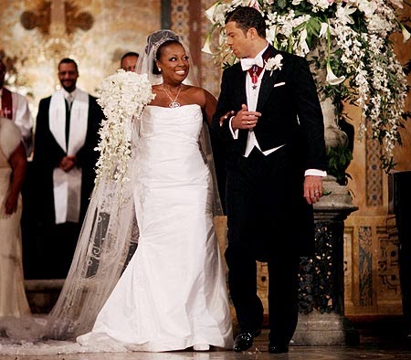 black celebrity wedding dresses