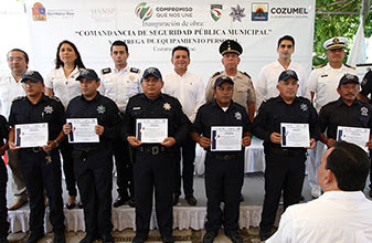 Gobierno Municipal de Cozumel cuenta con elementos policíacos preparados y certificados