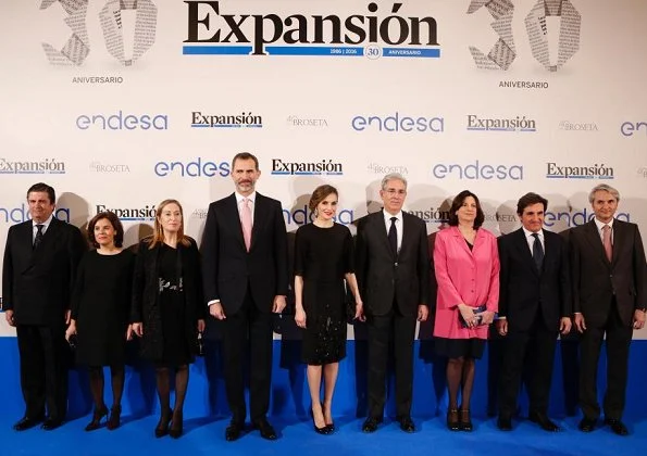 Queen Letizia and King Felipe attend the 30th Anniversary event of 'Expansion' Newspaper at the Westin Palace