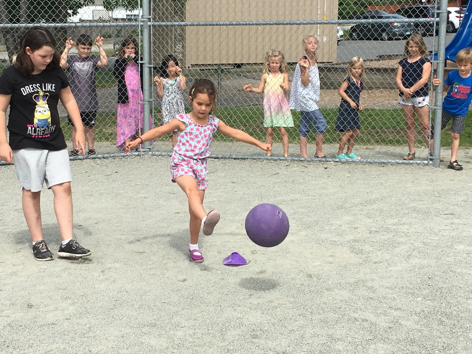 Ms Spofforth's Kindergarten Buddy California Kickball