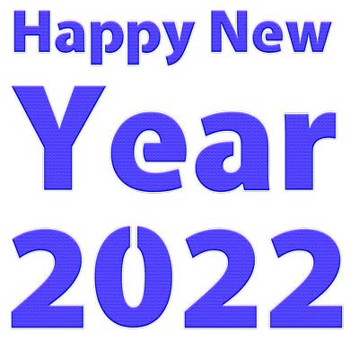happy new year 2022 png blue