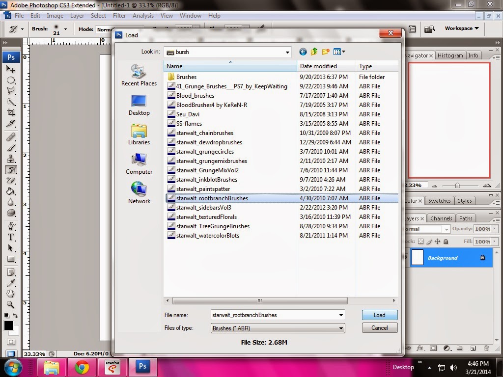 Cara Masukin Brush Ke CS3 BAHARI