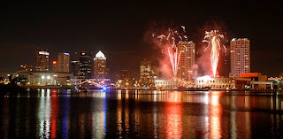 Tampa fireworks 2 In Transit - The Official HART Transit Blog: Light Up Tampa Bay with the TECO Line Streetcar