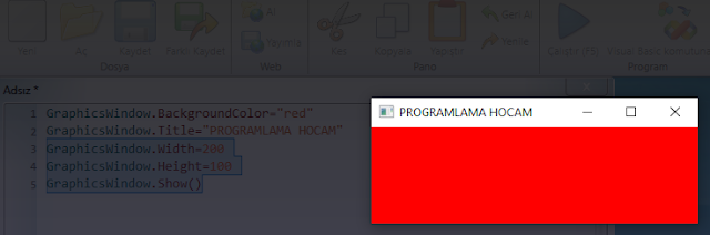 small basic kodlama örneği small basic kodlama örneği