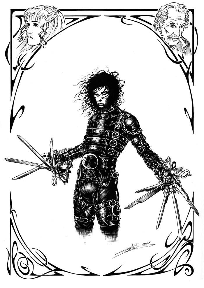 Edward Aux Mains D Argent Dessin Redec's Freakshow: Illustration "Edward aux mains d'argent"