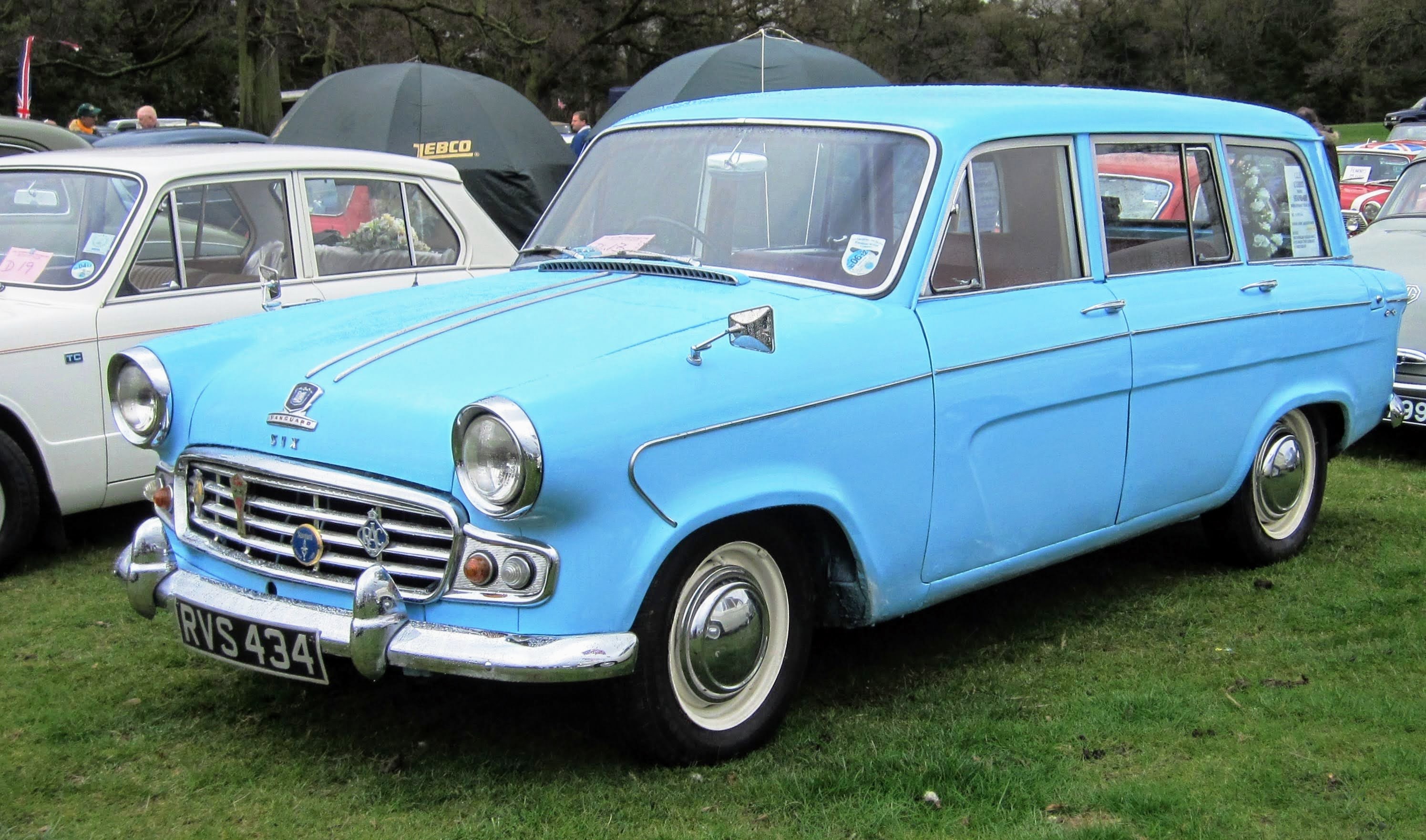 JC's Transport of all kinds Standard Vanguard Six estate, first reg