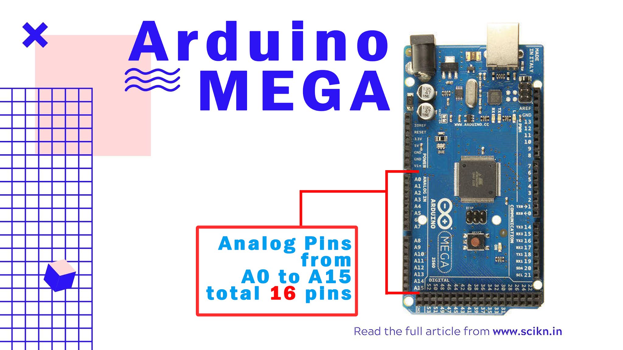 Total number of Analog pins in Arduino