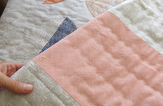 Luna Lovequilts - Work in progress, backing fabric