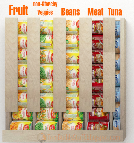 Rotating canned food system - diy 