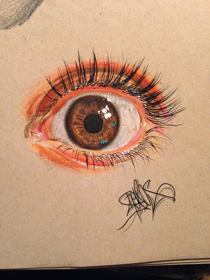 Eye Drawings | Drawn by Pencil Colors