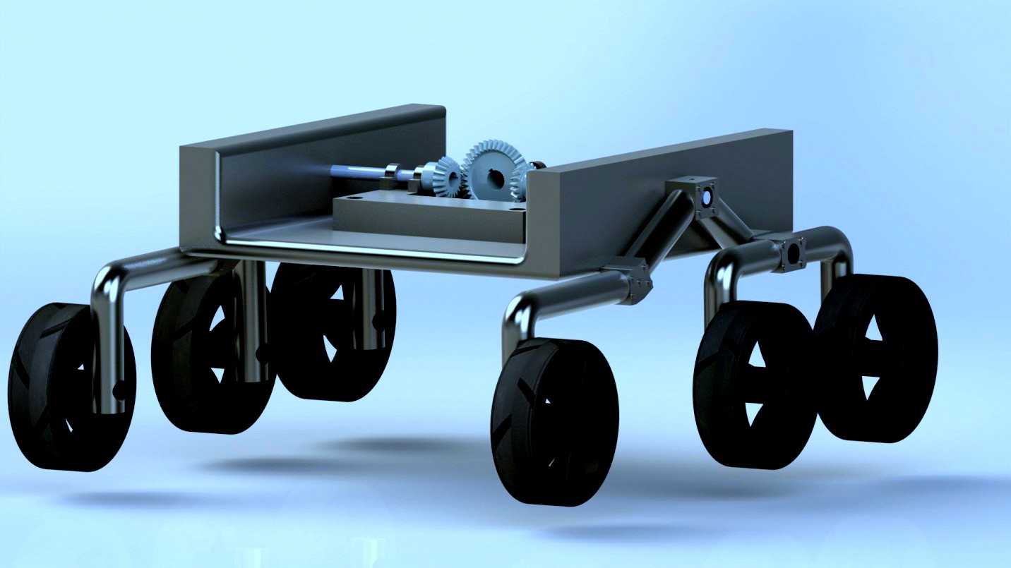 Thinker'sCloud Rocker Bogie Suspension System for a Mobile Robot