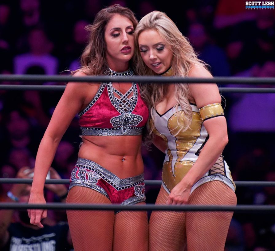Britt Baker and Allie`s Legs in Tights/Pantyhose 