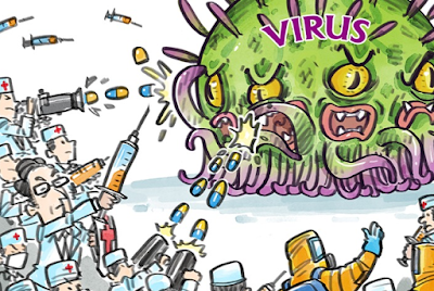 Коронавирус, китайский вирус, рисунок, карикатура, картинки