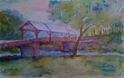 bridge covered watercolor tennessee 8x12 jpd artworks