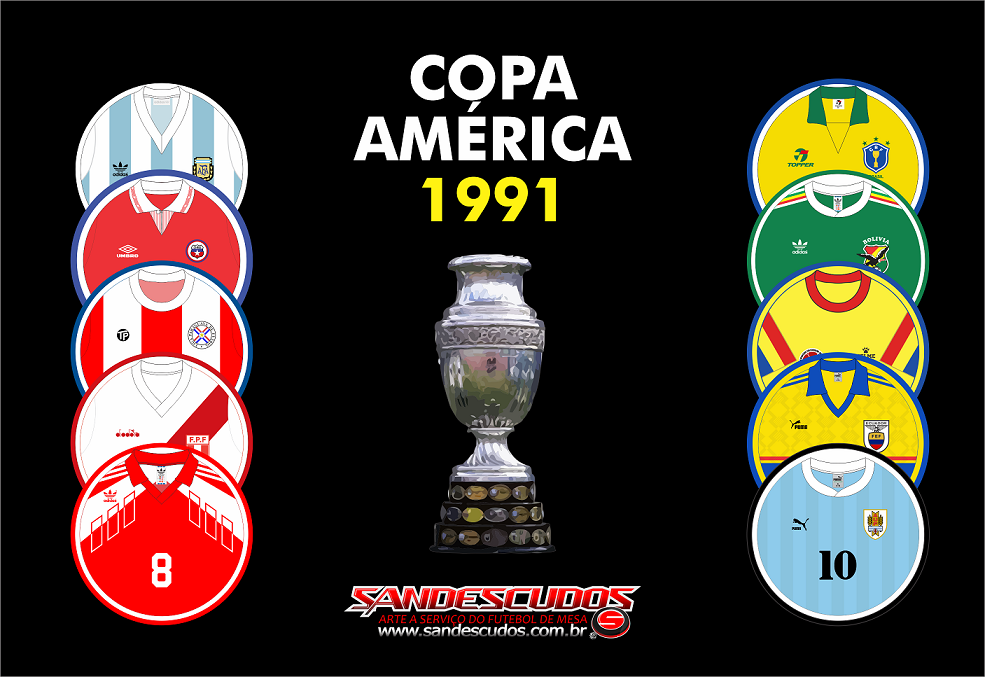 Sandescudos A arte dos Campeões!!!! Copa América 1991 Disponível