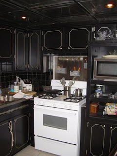 black kitchen cabinets picture