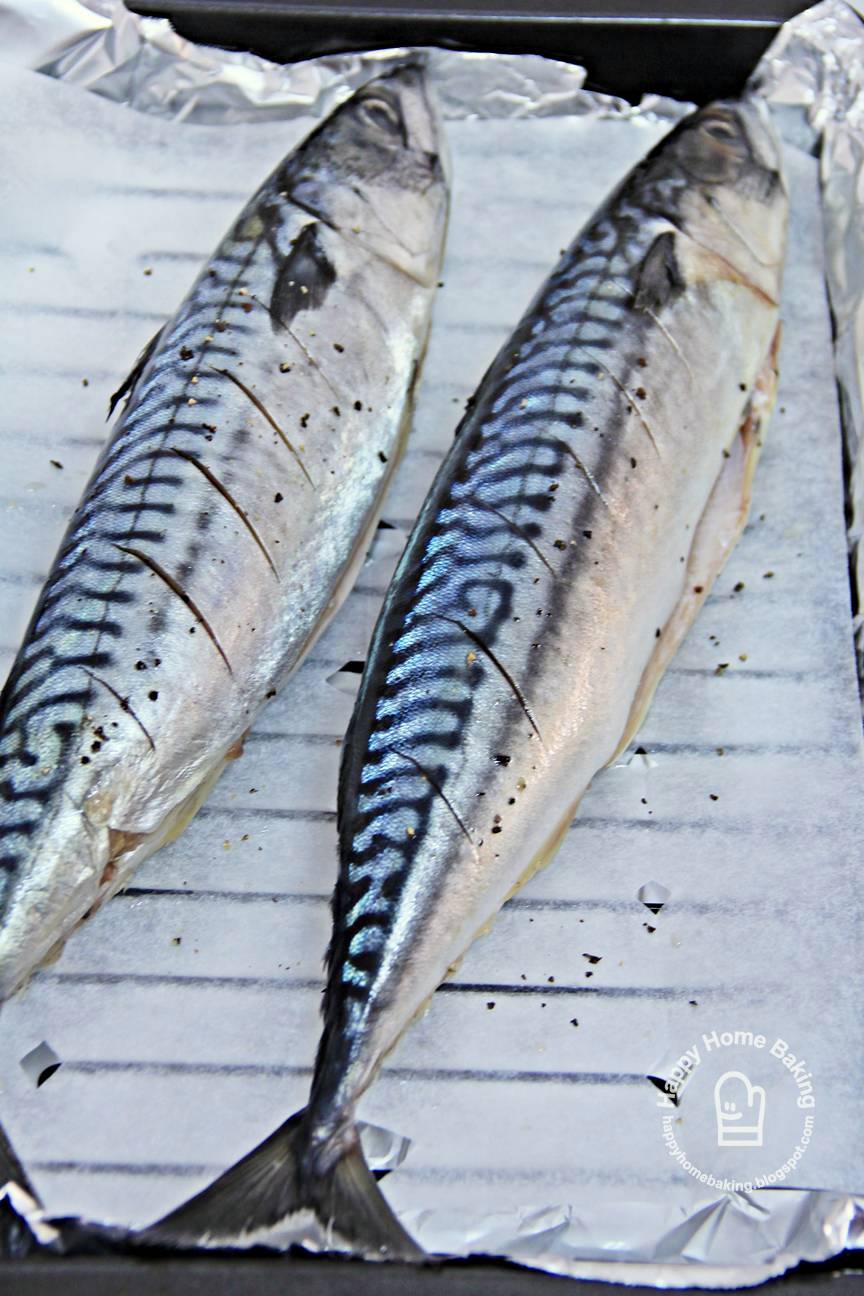 Happy Home Baking oven grilled mackerel