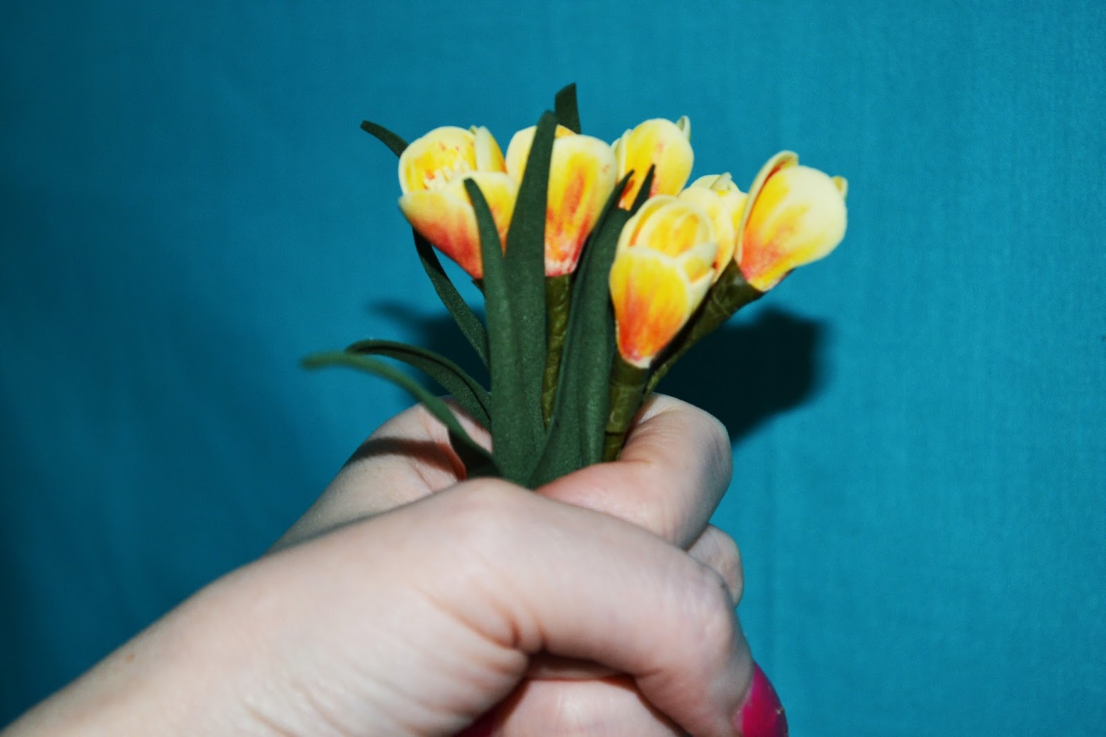 Цветок крокуса из фоамирана