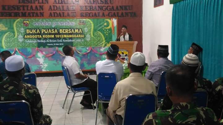 Kodim 1612/Manggarai Gelar Acara Buka Puasa Bersama