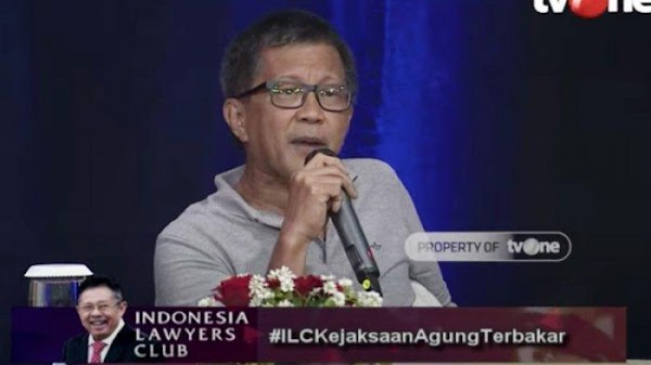 ILC TV One, Rocky Gerung Sebut Yang Terbakar Pasar Gelap Keadilan, Bukan Gedung Kejaksaan Agung
