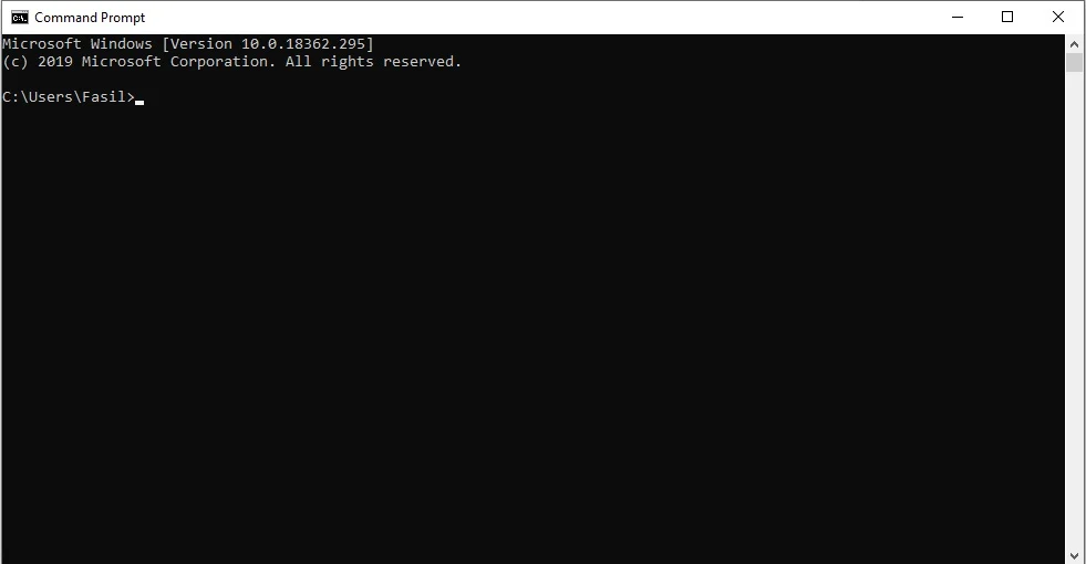 command prompt commands for windows 10