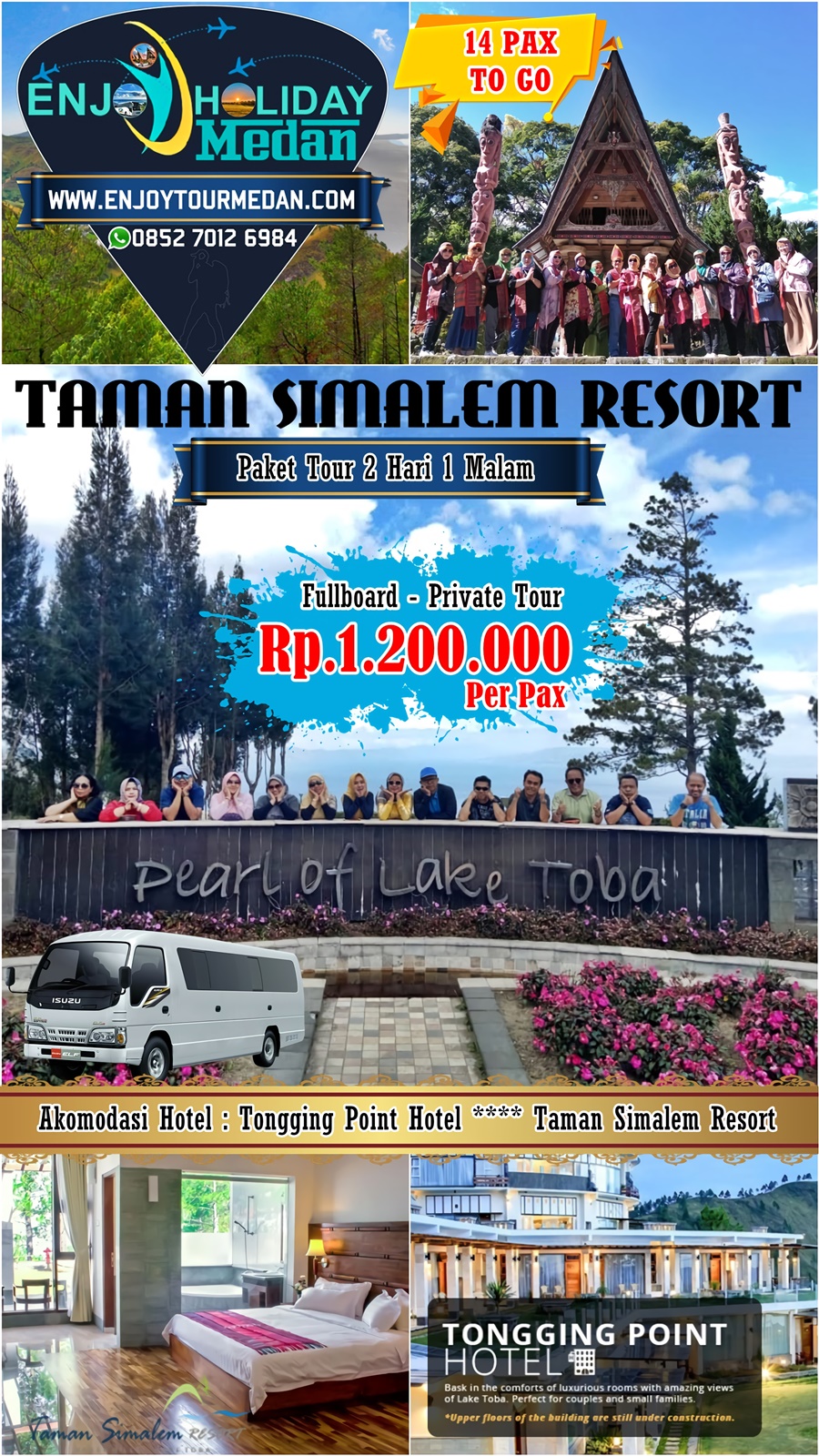 2H1M Paket Wisata Taman Simalem Resort