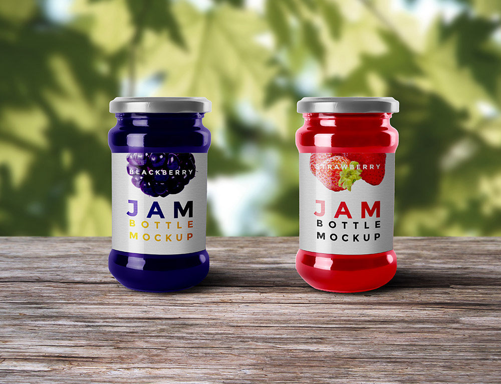 Jam Jar Mockup Freebie Psdblast