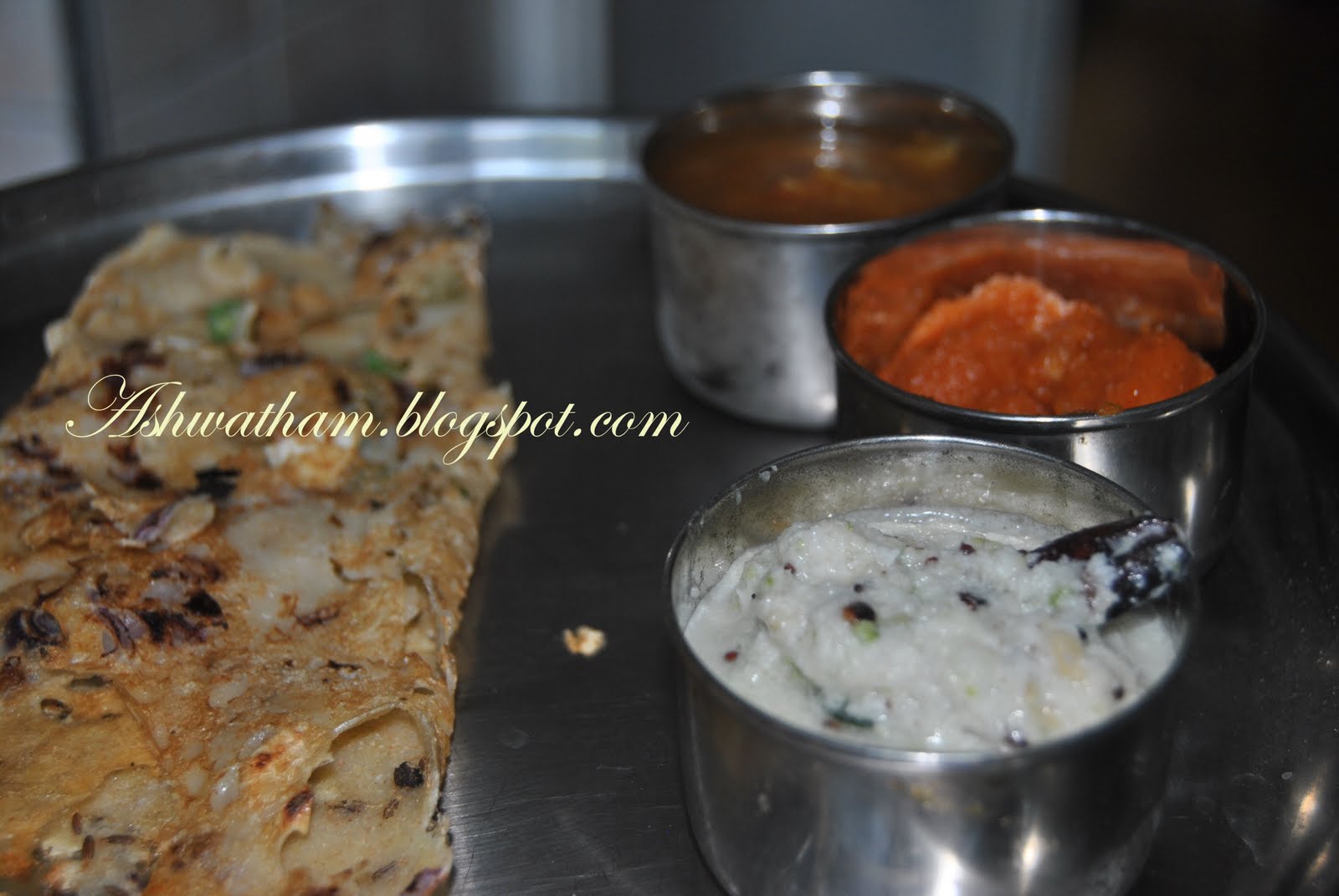 Ashwatham Rava Onion Dosa