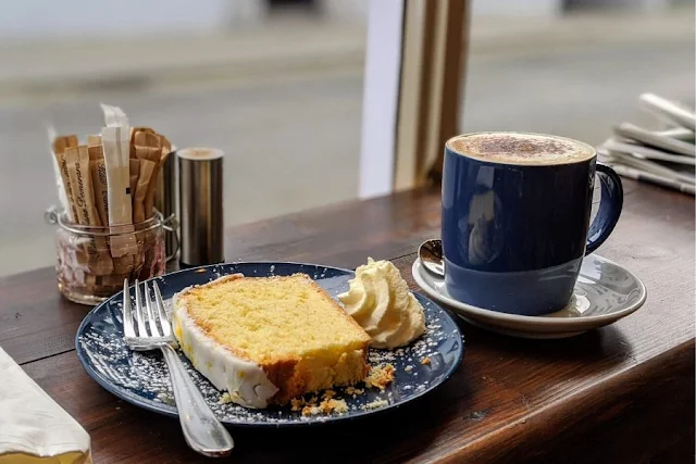 Where to eat in Kilkenny: lemon cake and coffee at Coffee Lane