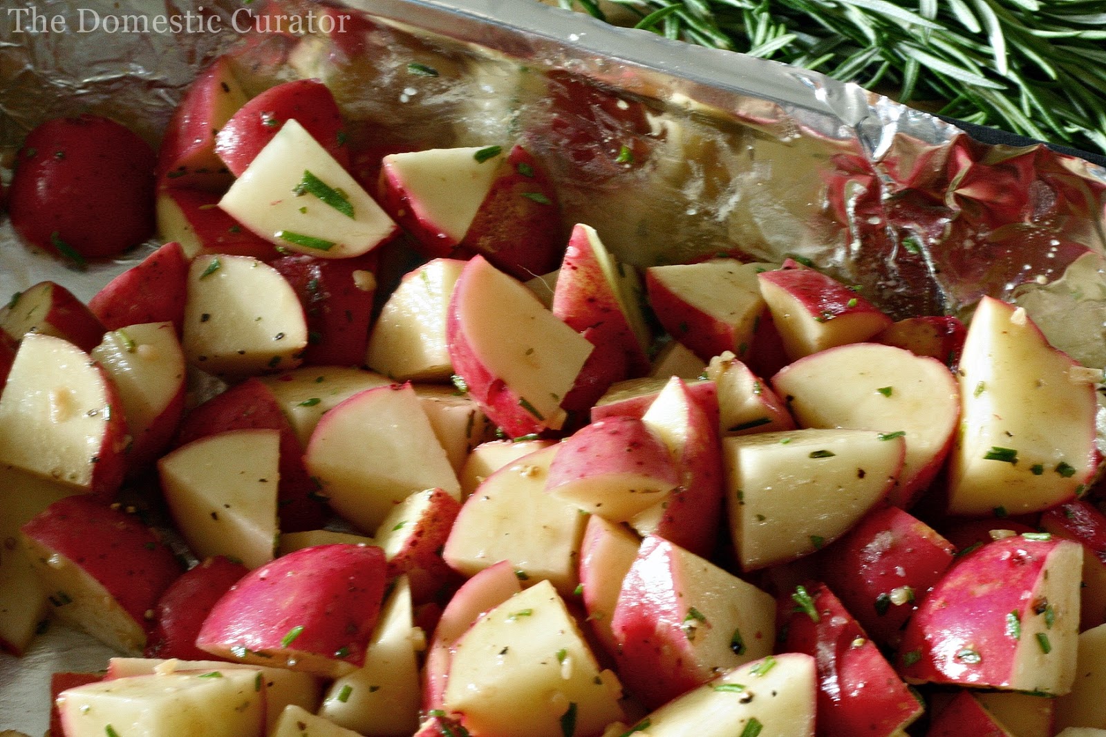 The Domestic Curator OvenRoasted Rosemary Garlic Red Potatoes
