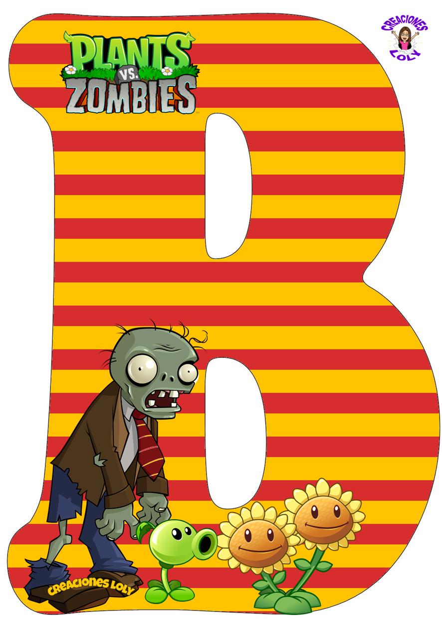 Creaciones Loly Abecedario Plantas vs Zombies Creaciones Loly Abecedario Plantas vs Zombies