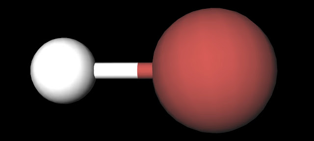 HBr Ball and Stick Diagram