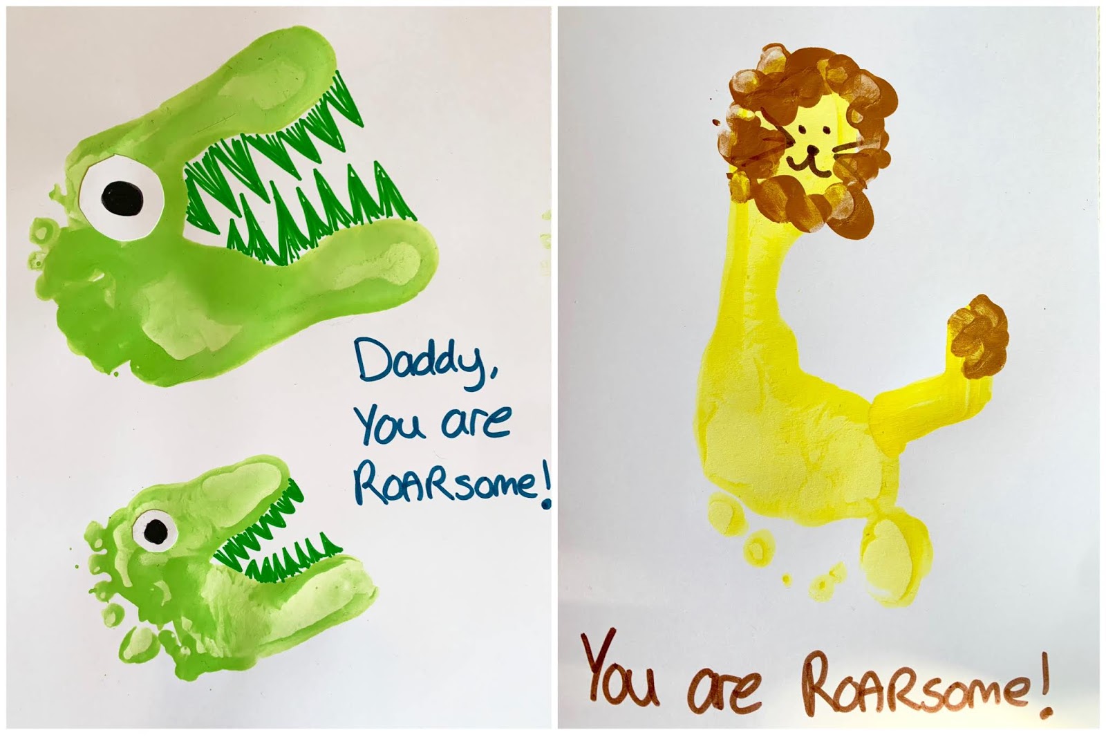 ROARsome Father s Day Cards For Children To Make Counting To Ten