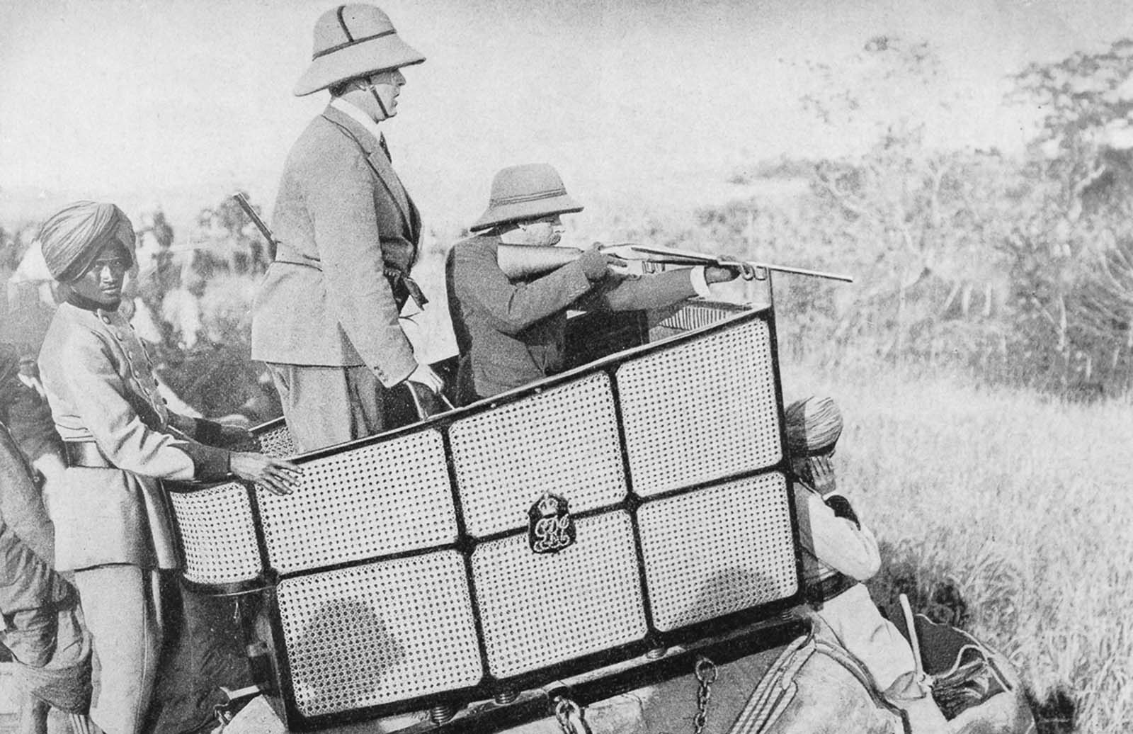 british royals india hunting trip 1911