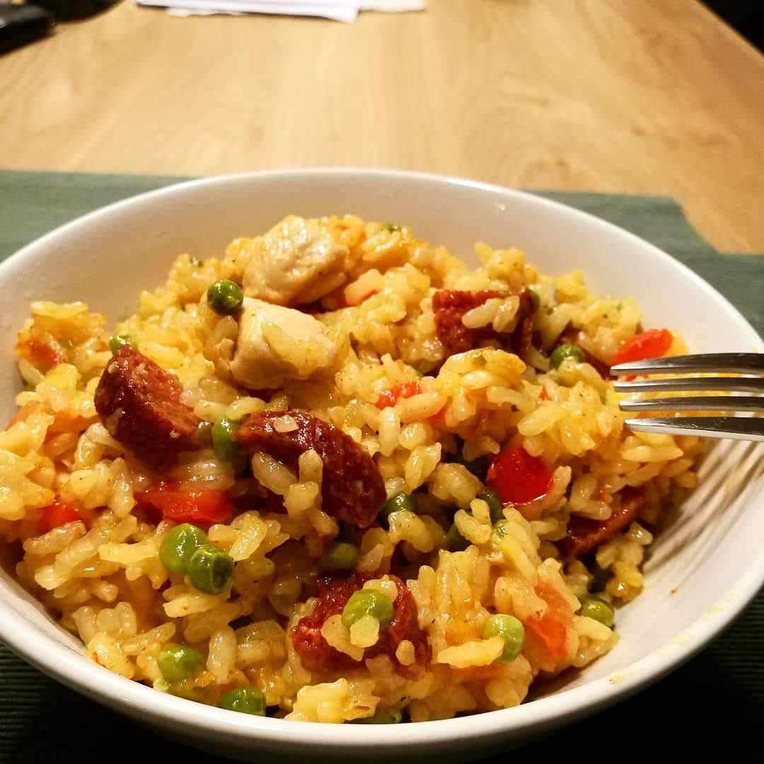 Paella kip en chorizo makkelijk recept!