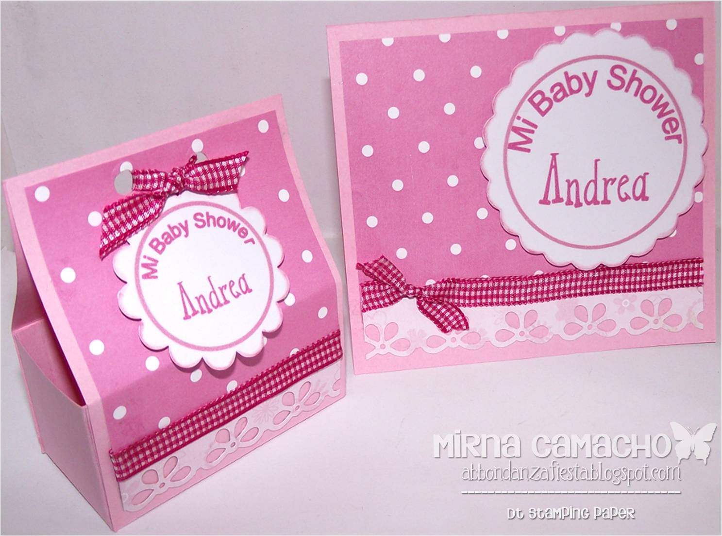 Stamping Paper Invitacion Para Baby Shower