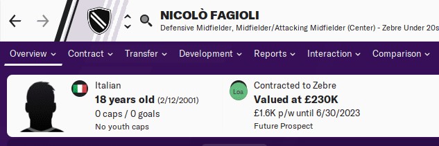 FM20 Wonderkids - Nicolo Fagioli FM20 Wonderkids - Nicolo Fagioli