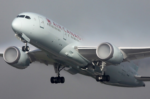 Air Canada Boeing 787-8 Dreamliner Morning Fog