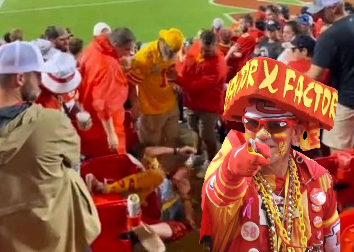 Kansas City Chiefs Superfan 'X-factor' Knocked The F*ck Out!!!